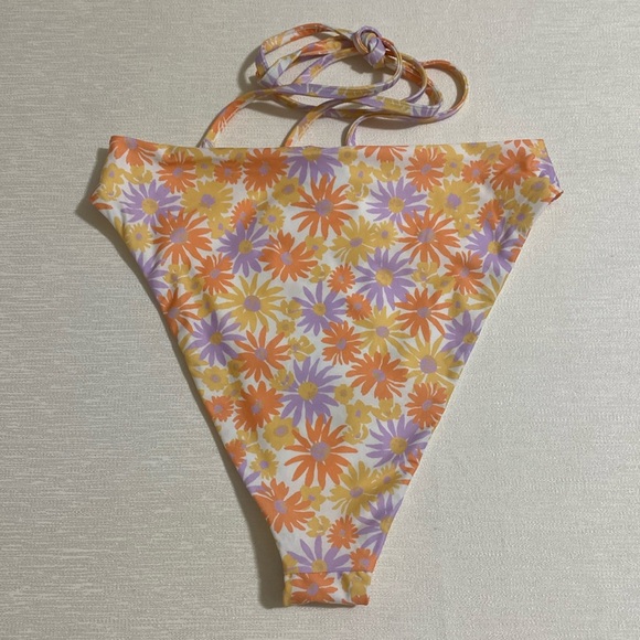 L*SPACE Women's Floral Print Joy Bottom Bitsy Cut Bikini Bottom Size XS - Picture 2 of 4